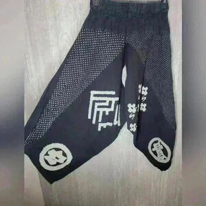 Source Unknown Black and White Joggers